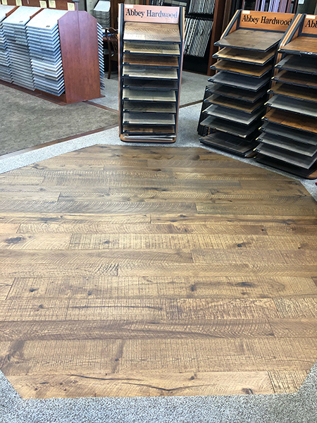Barrons showroom featuring courtier Hallmark floors