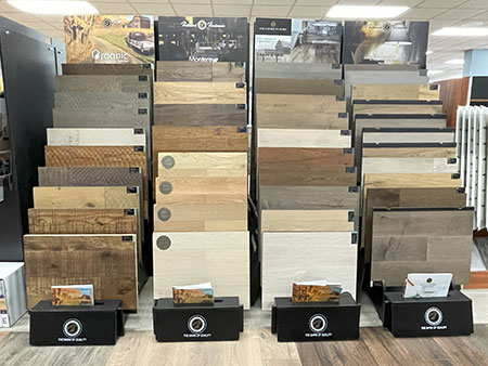 Franeys Carpet One showroom with Hallmark Floors hardwood