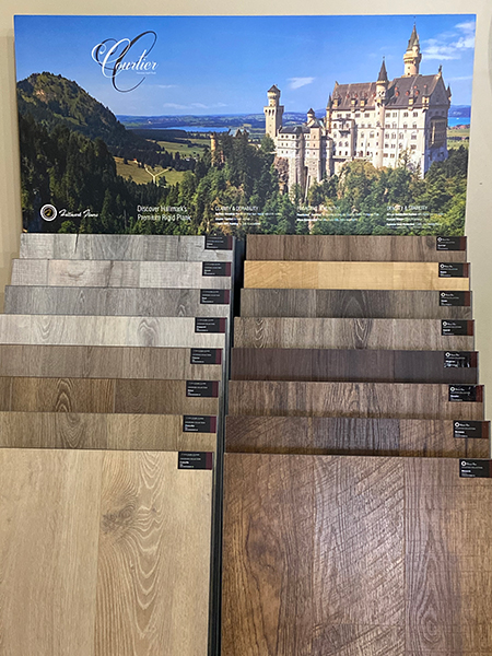 Hallmark Floors Courtier display at Heartland Wood Floors