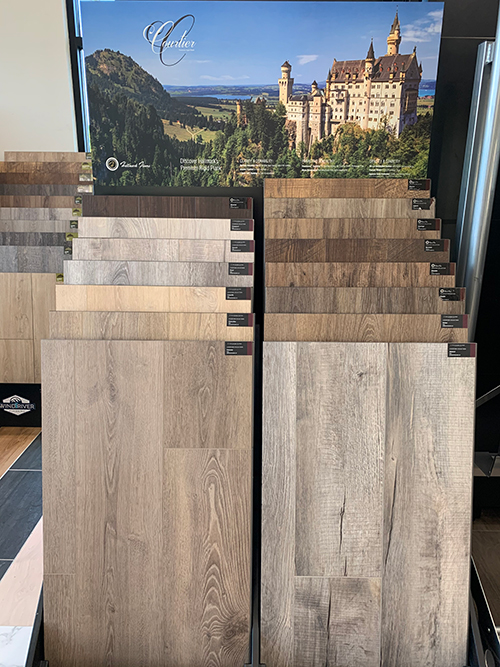 Hallmark Floors Courtier display at Precision floors in meridian ID
