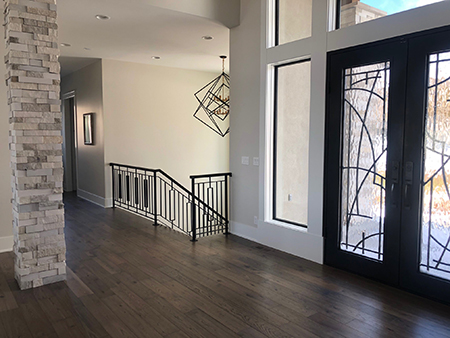 Hallmark Floors Novella Faulkner Hickory home install by Heartland Wood Floors Omaha