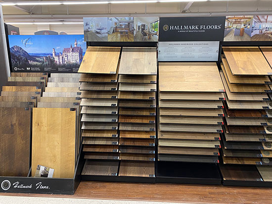 Hammond Lumber Calais showroom with Hallmark