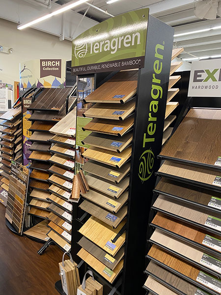 Hammond Lumber Calais showroom with Teragren