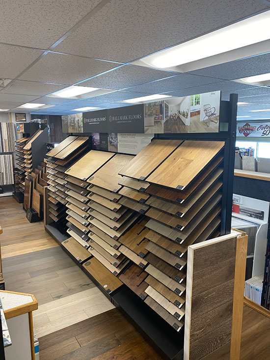 Mazmanian Flooring Showroom with Hallmark Floors
