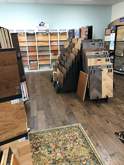 Hallmark Floors Novella Eliot Hickory Floors instal in at Shaw Carpet