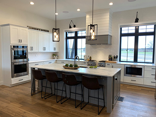 Hallmark Floors Novella Twain kitchen installation by McCulloughs Flooring