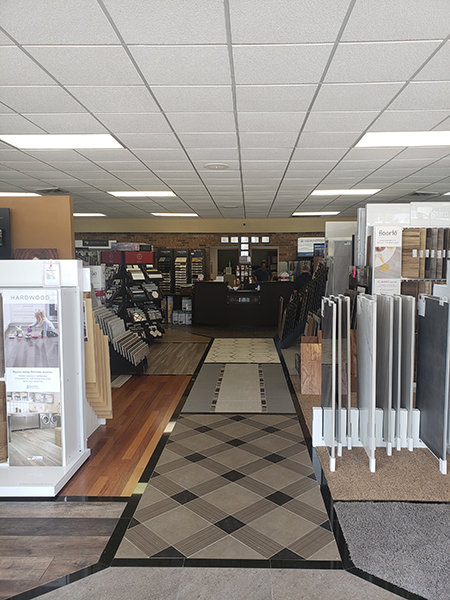 McCulloughs Flooring showroom entryway in belleville IL