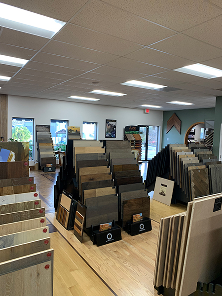 Advanced Wood Floors Showroom with Hallmark Floors