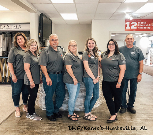 Dalton Wholesale Floors Hallmark Floors Spotlight Dealer team at Huntsville