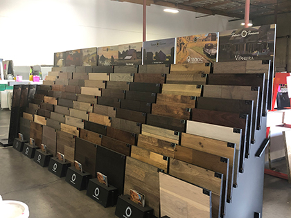 Nova Tile and Stone Hallmark Floors Hardwood Flooring display