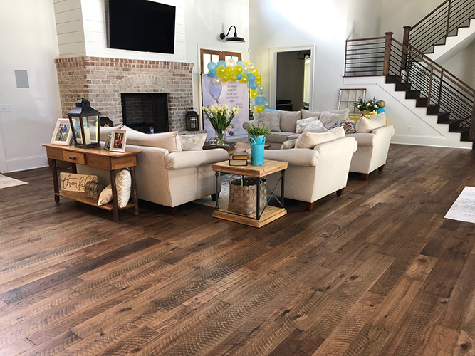 Hallmark Floors Organic Engineered Chamomile home install by John Andrew Flooring
