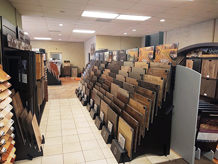 Hallmark Floors at Dixie Flooring inc showroom in seneca sc