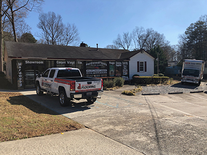John Andrew Flooring & Restoration Storefront in Acworth GA
