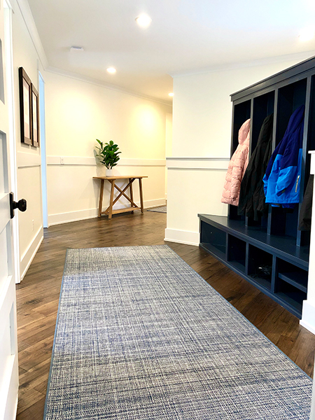 Hallmark Floors Monterey Casita mudroom installation by Carlina Hardwoods