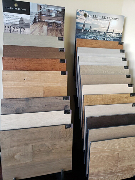 Regatta and Grain & Saw display at Carolina Hardwoods