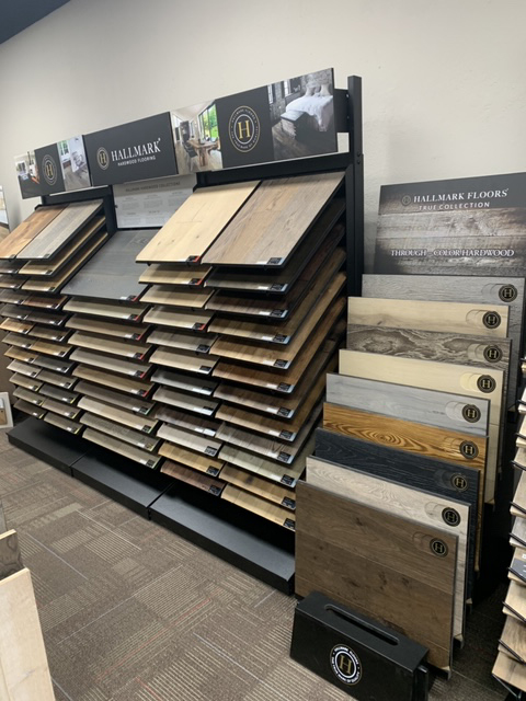 Floor Store with Hallmark Floors Hardwood Flooring display