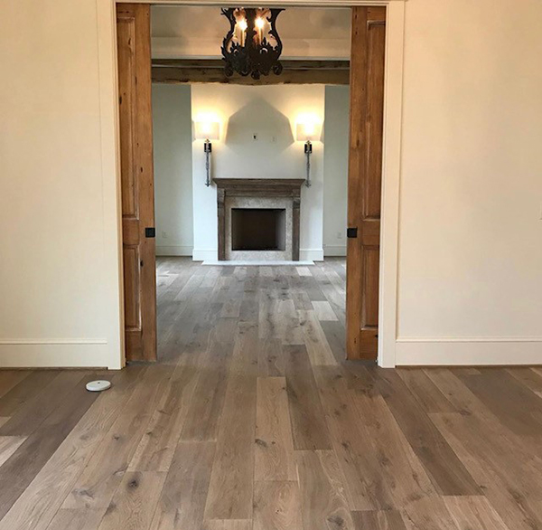 Hallmark Floors doorway installation by Greer Flooring Center