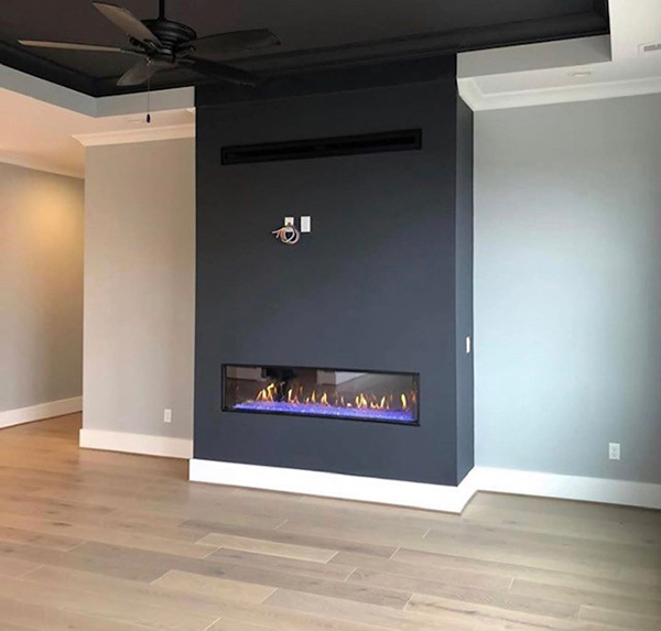 Hallmark Floors fireplace install by Greer Flooring Center