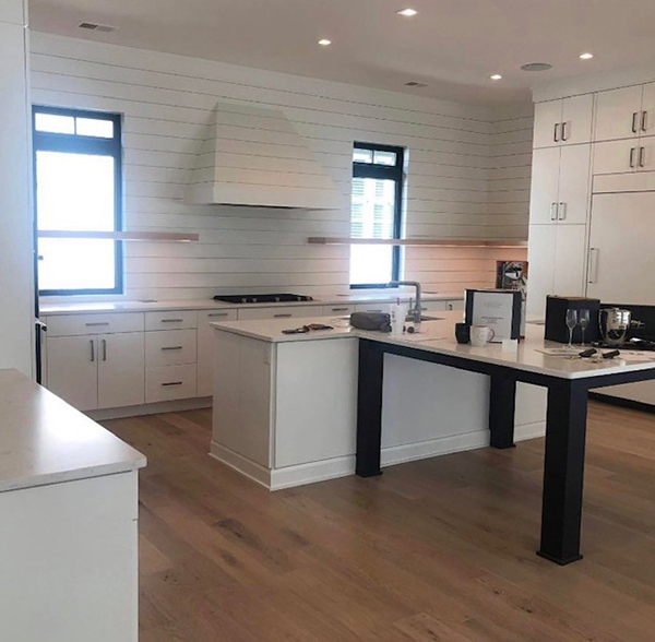 Hallmark Floors large kitchen installation by Greer Flooring Center