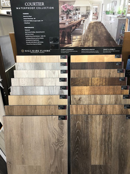 Hallmark Floors Courtier Display at prosource wholesale of springfield