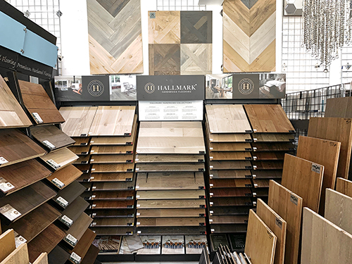 Rafael Inc showroom in Los Angeles CA with Hallmark Floors