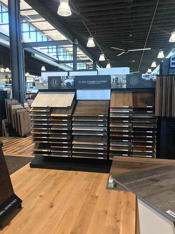 Royal Flooring with Hallmark Floors Hardwood display by Hallmark Floors