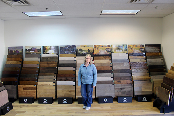 Sawtooth Floors and Interiors showroom with Hallmark Floors