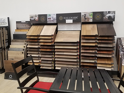 The Floor Store with Hallmark Floors display