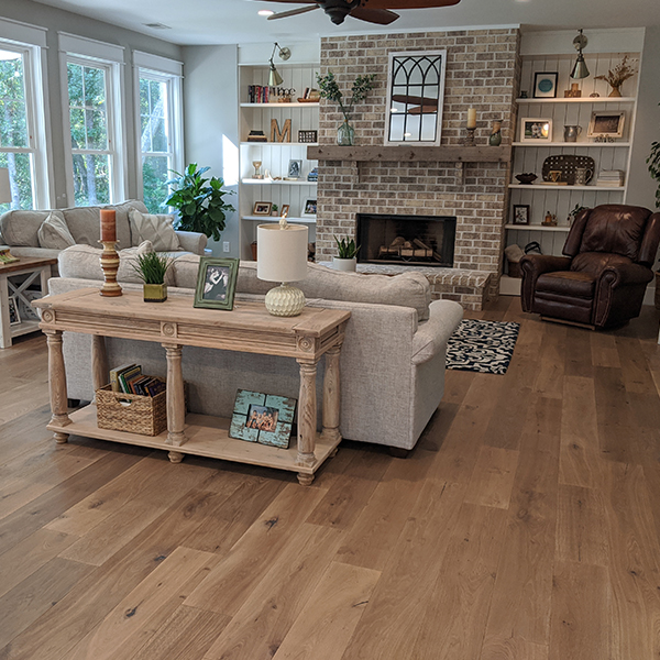 Hallmark Floors Alta vista Del Mar living room install in SC