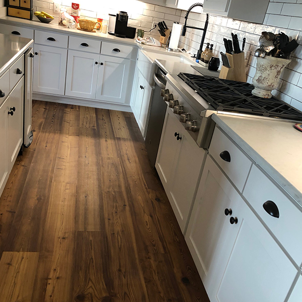 Hallmark Floors Amber Pine kitchen installation from SC