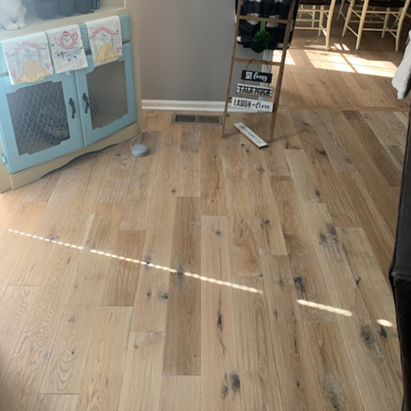 Hallmark Floors Monroe Oak home install