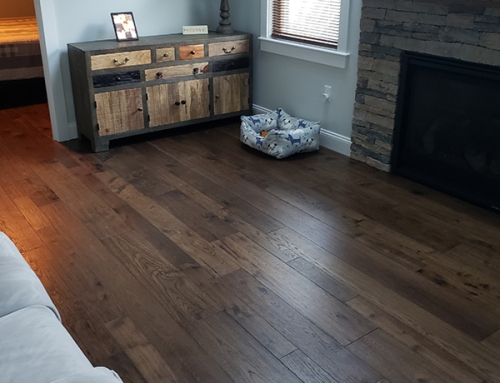 Hallmark Floors Monterey Casita Hickory installation in Bridgewater