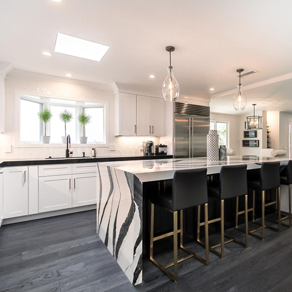 Hallmark Floors True Onyx kitchen installation by Gramar Stone Center