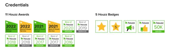 hallmark Houzz credentials