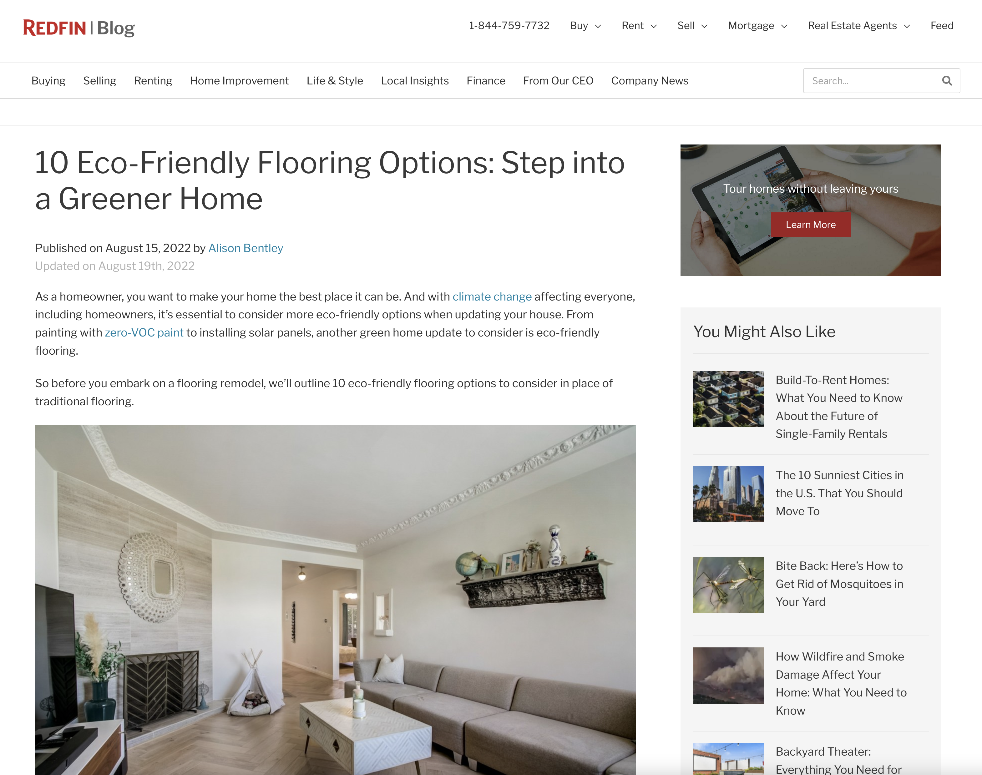 Teragren Bamboo by Hallmark Floors featured on RedFin