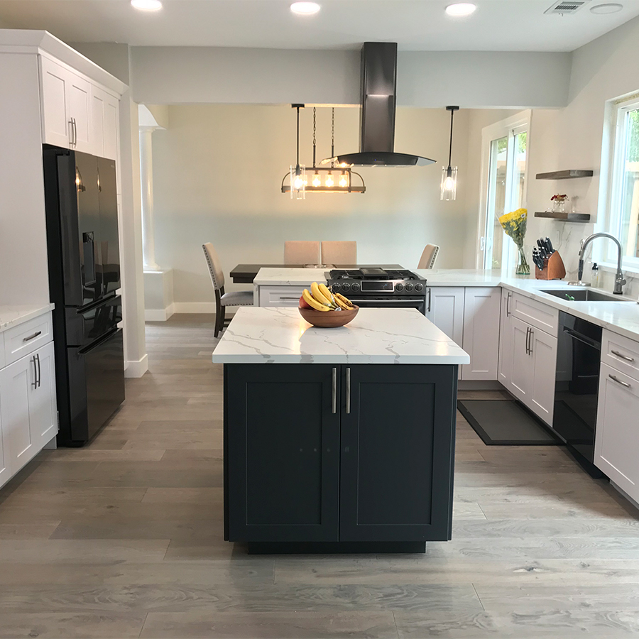 Alta Vista Big Sur Oak kitchen install